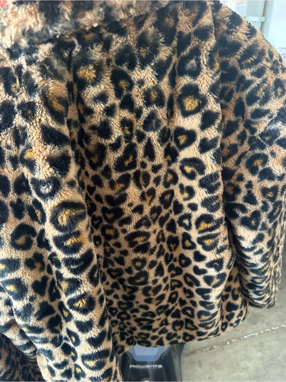 Jade & Ivy Faux Fur Leopard Print Coat - Brown/Black - Picture 3 of 3